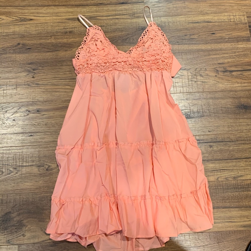 Boho Orange Summer Sundress - Picture 2 of 6
